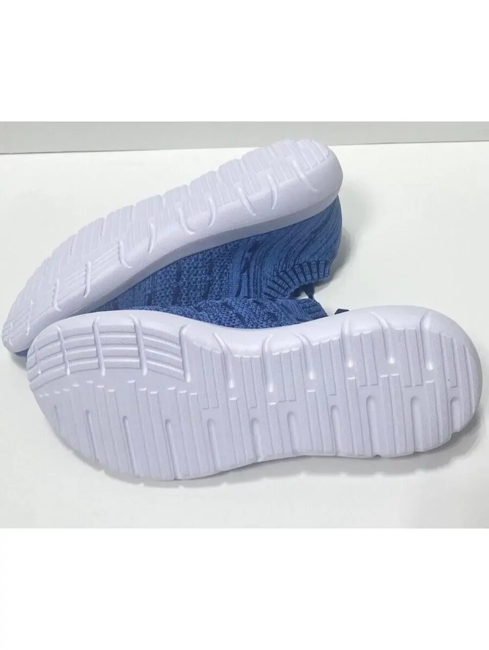 Women’s Blue Running Sneakers Size 10 Sock-Style Comfort Training Shoes New